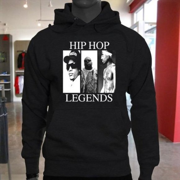 Hip Hop Legends Hoodies Featuring Biggie, Tupac & Eazy E - Picture 1 of 1